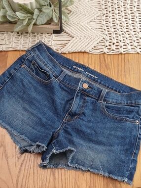 Old Navy Dark Blue Boyfriend Denim Shorts
